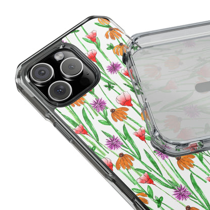 Wildflower Garden — Clear Phone Case, MagSafe® Compatible