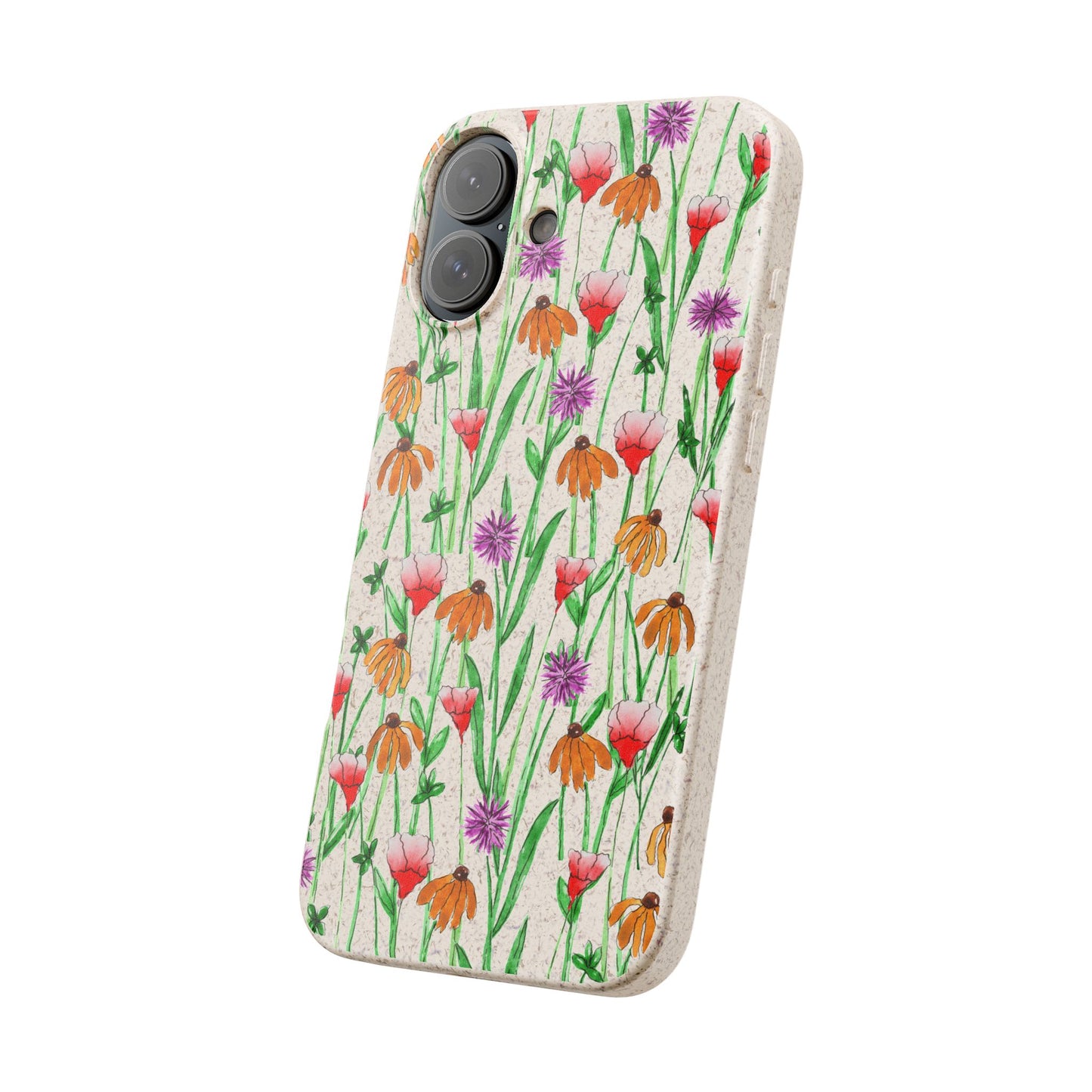 wildflower garden — biodegradable phone case