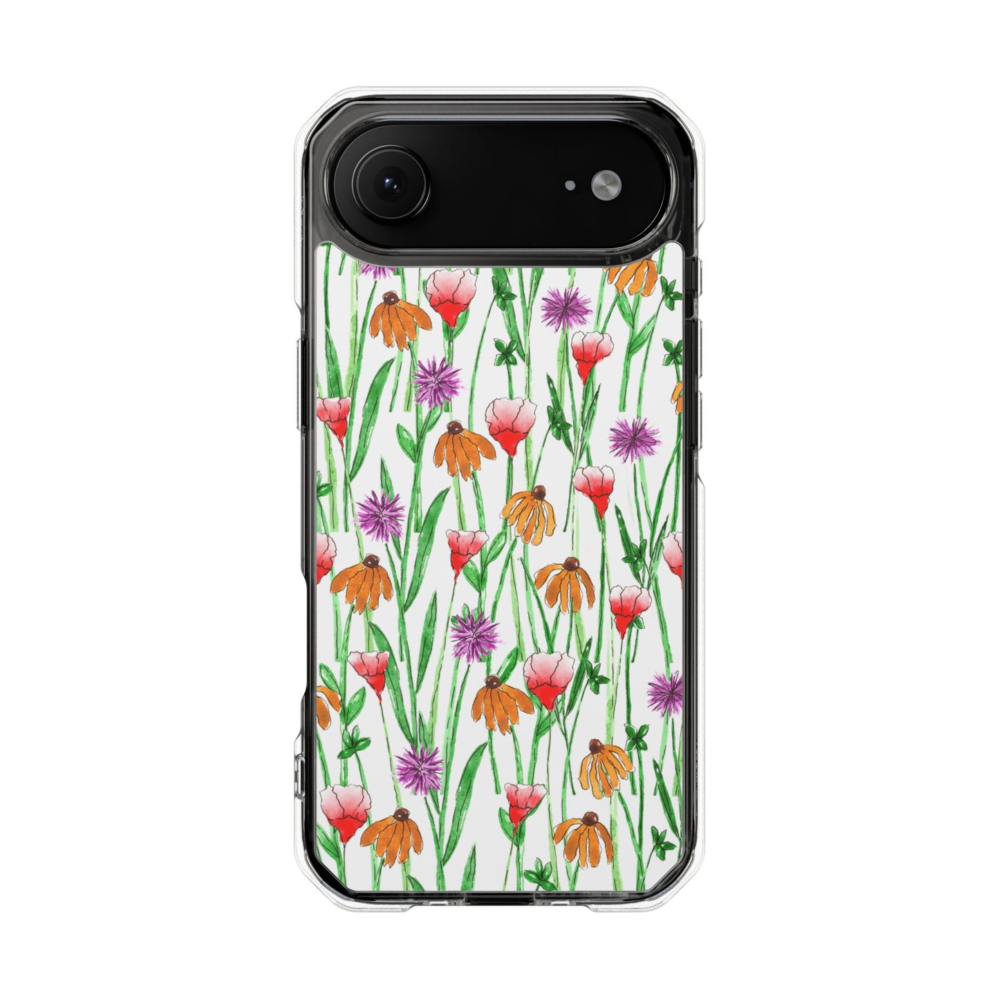 wildflower garden — clear phone case, magsafe® compatible