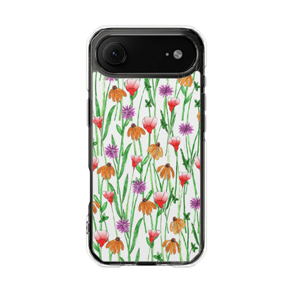 Wildflower Garden — Clear Phone Case, MagSafe® Compatible