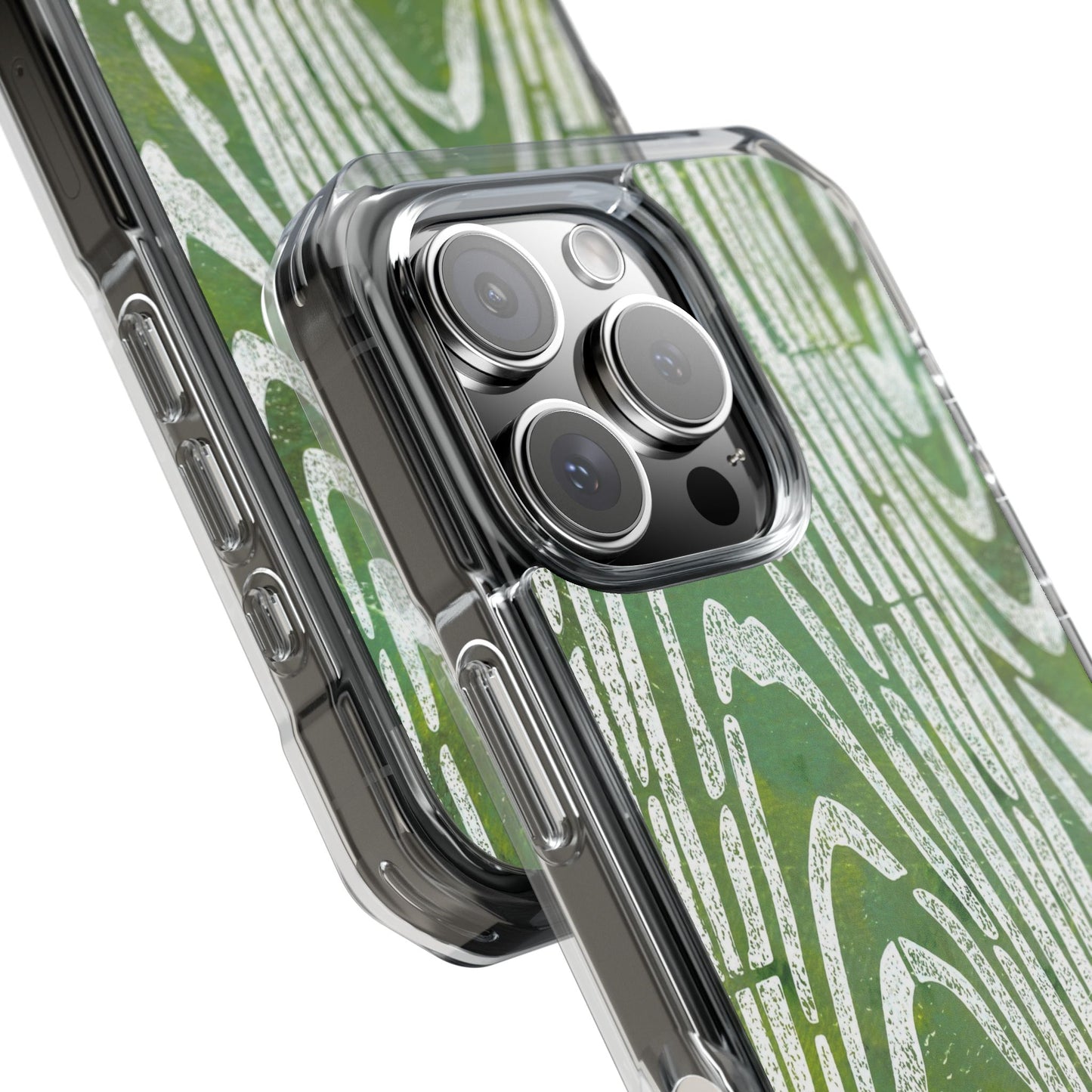 wood grain — clear phone case, magsafe® compatible