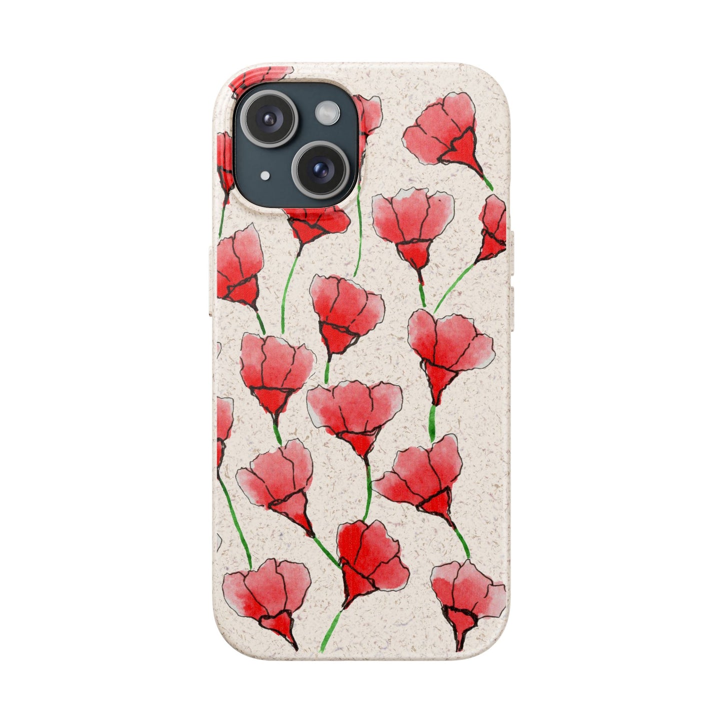 biodegradable & magsafe® phone case — poppy