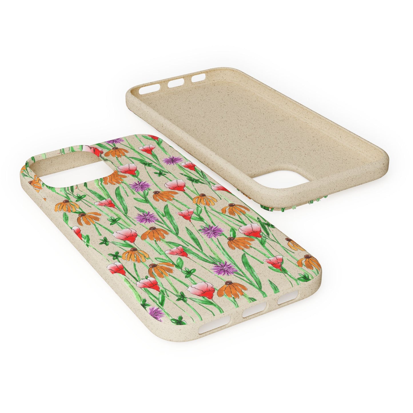 wildflower garden — biodegradable phone case
