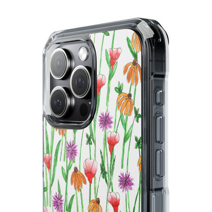 Wildflower Garden — Clear Phone Case, MagSafe® Compatible