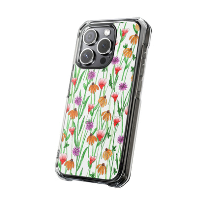 Wildflower Garden — Clear Phone Case, MagSafe® Compatible