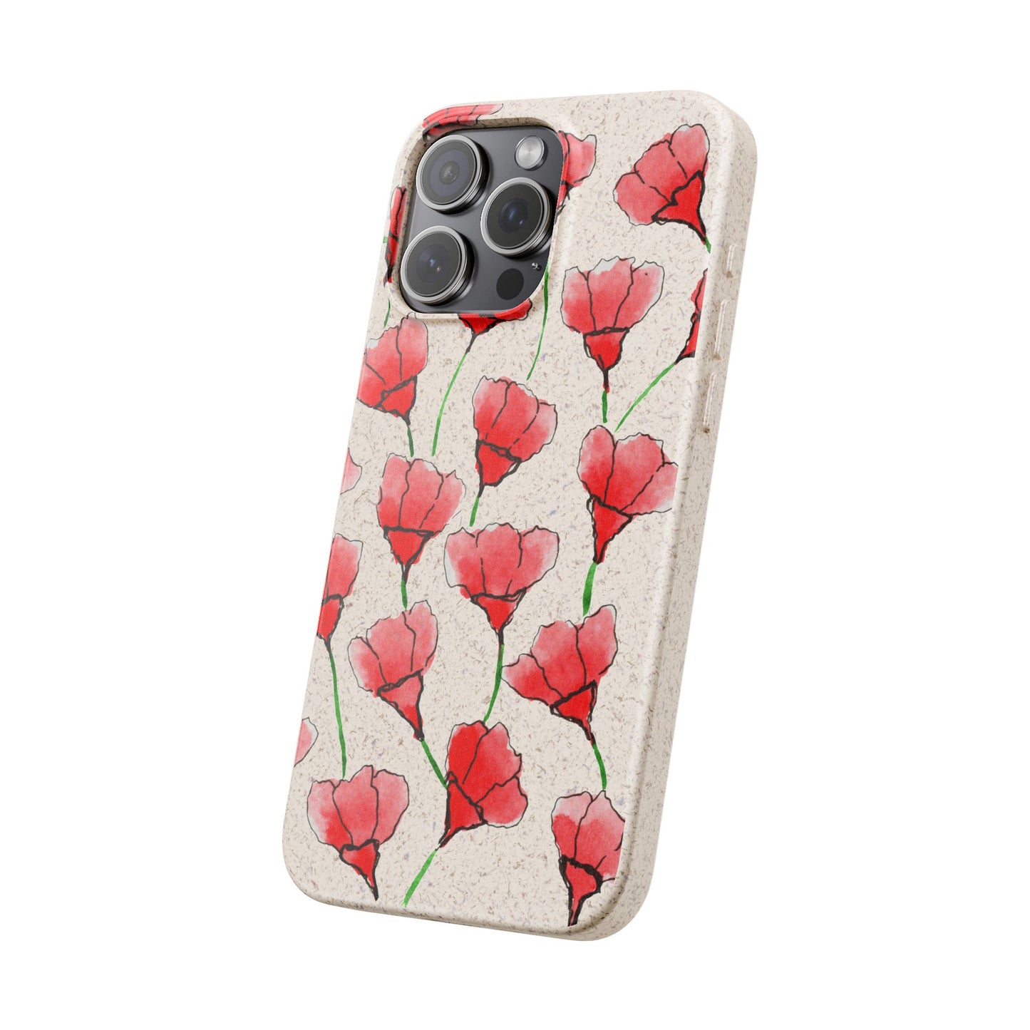 biodegradable & magsafe® phone case — poppy