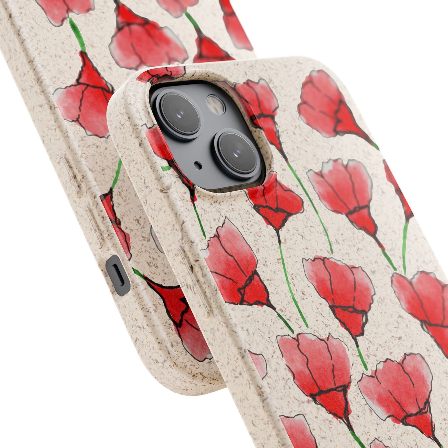 biodegradable & magsafe® phone case — poppy