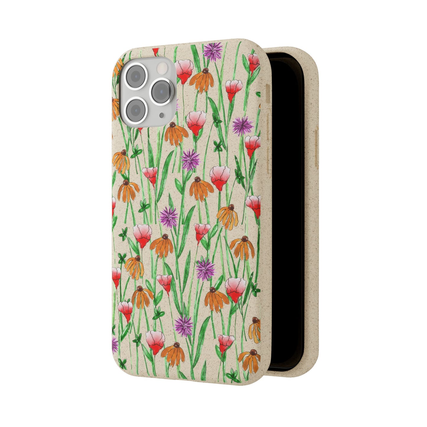 wildflower garden — biodegradable phone case