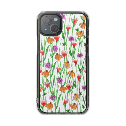 Wildflower Garden — Clear Phone Case, MagSafe® Compatible