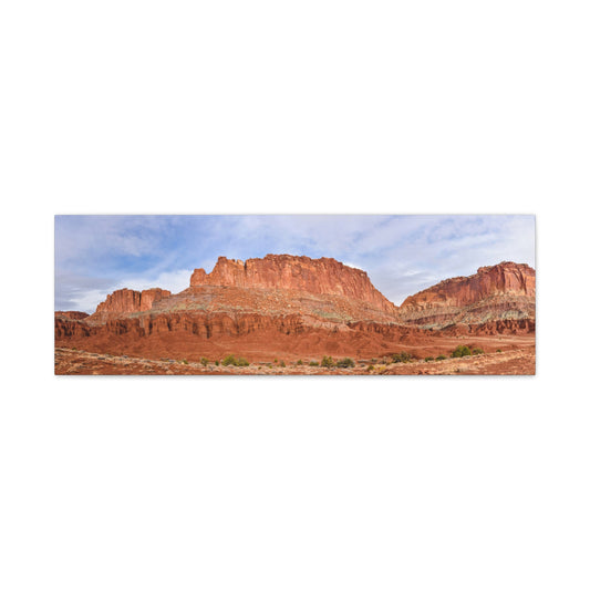Fluted Wall Canvas Print
