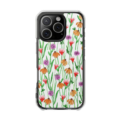 Wildflower Garden — Clear Phone Case, MagSafe® Compatible