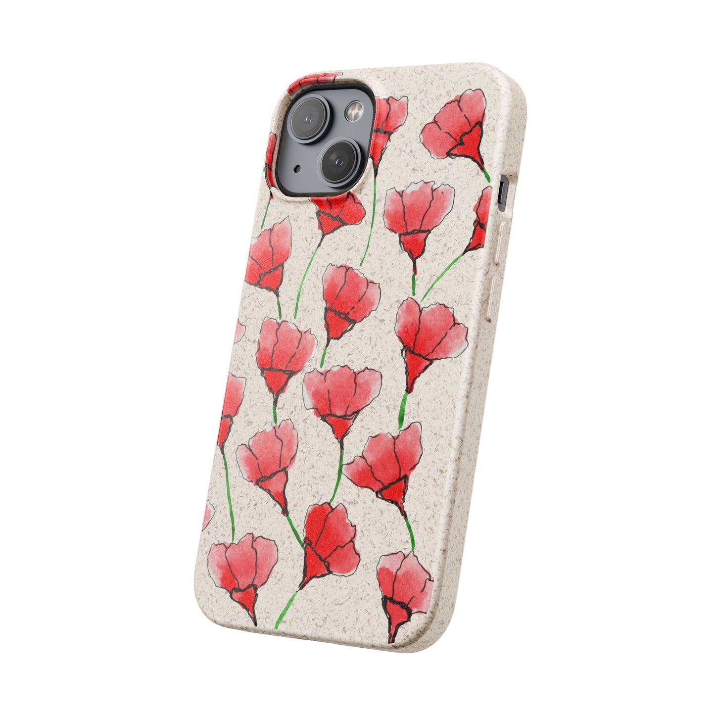 biodegradable & magsafe® phone case — poppy