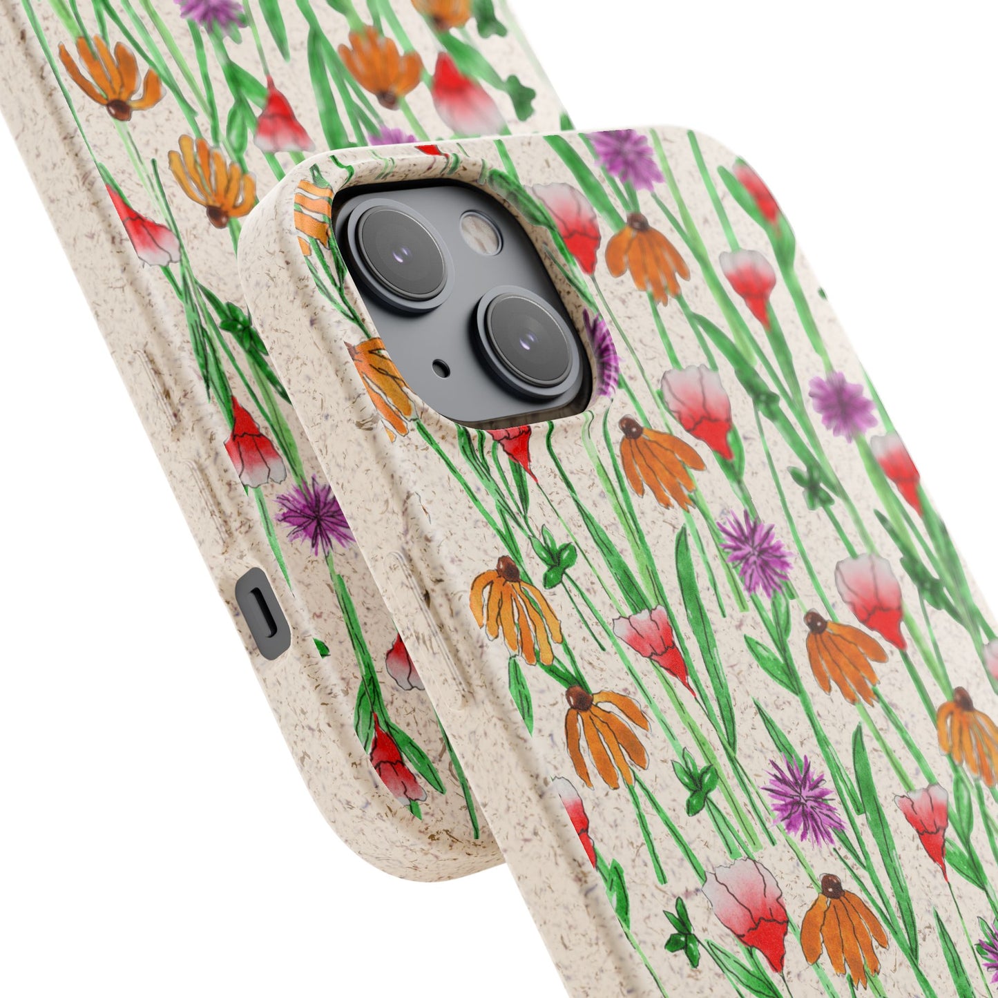 wildflower garden — biodegradable phone case