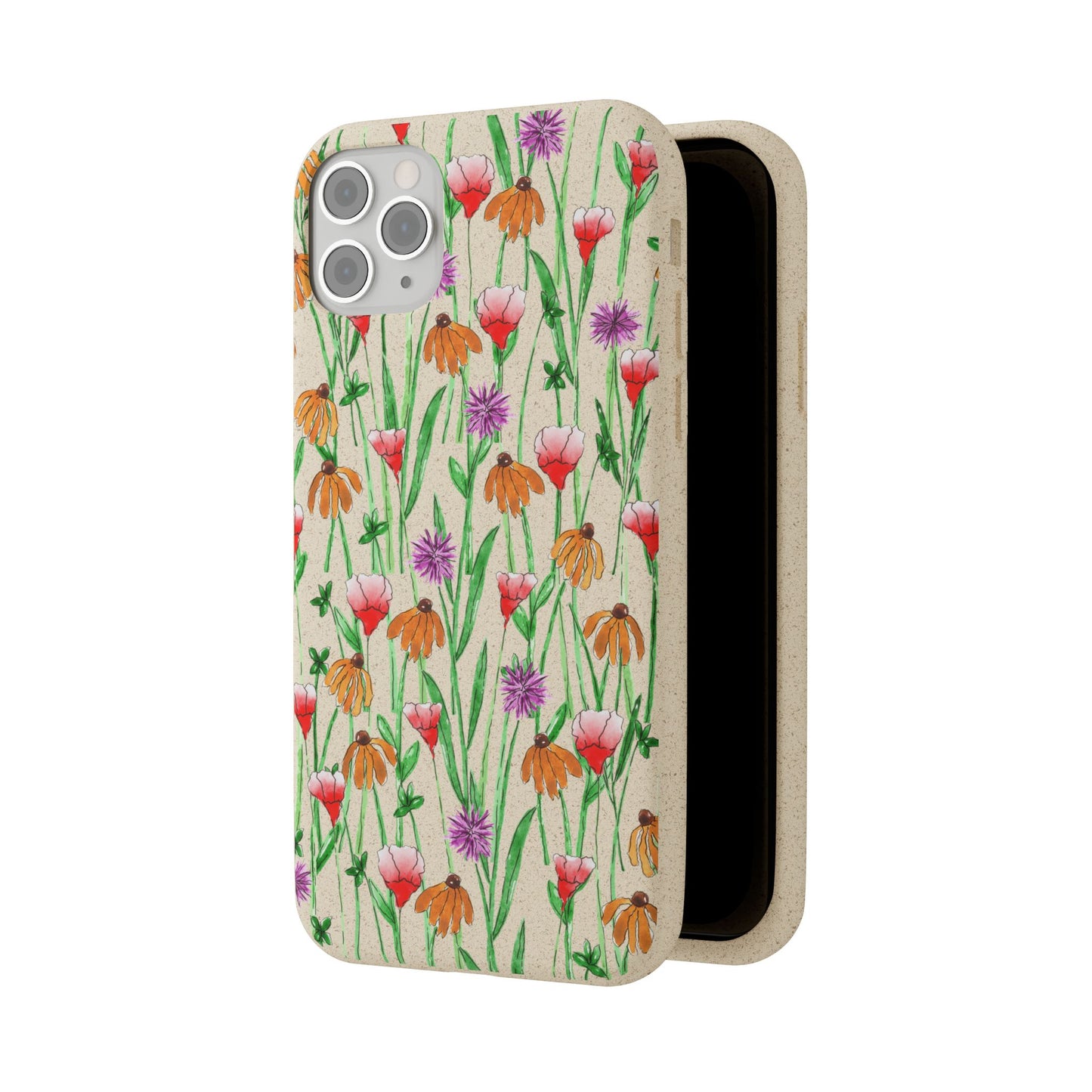wildflower garden — biodegradable phone case