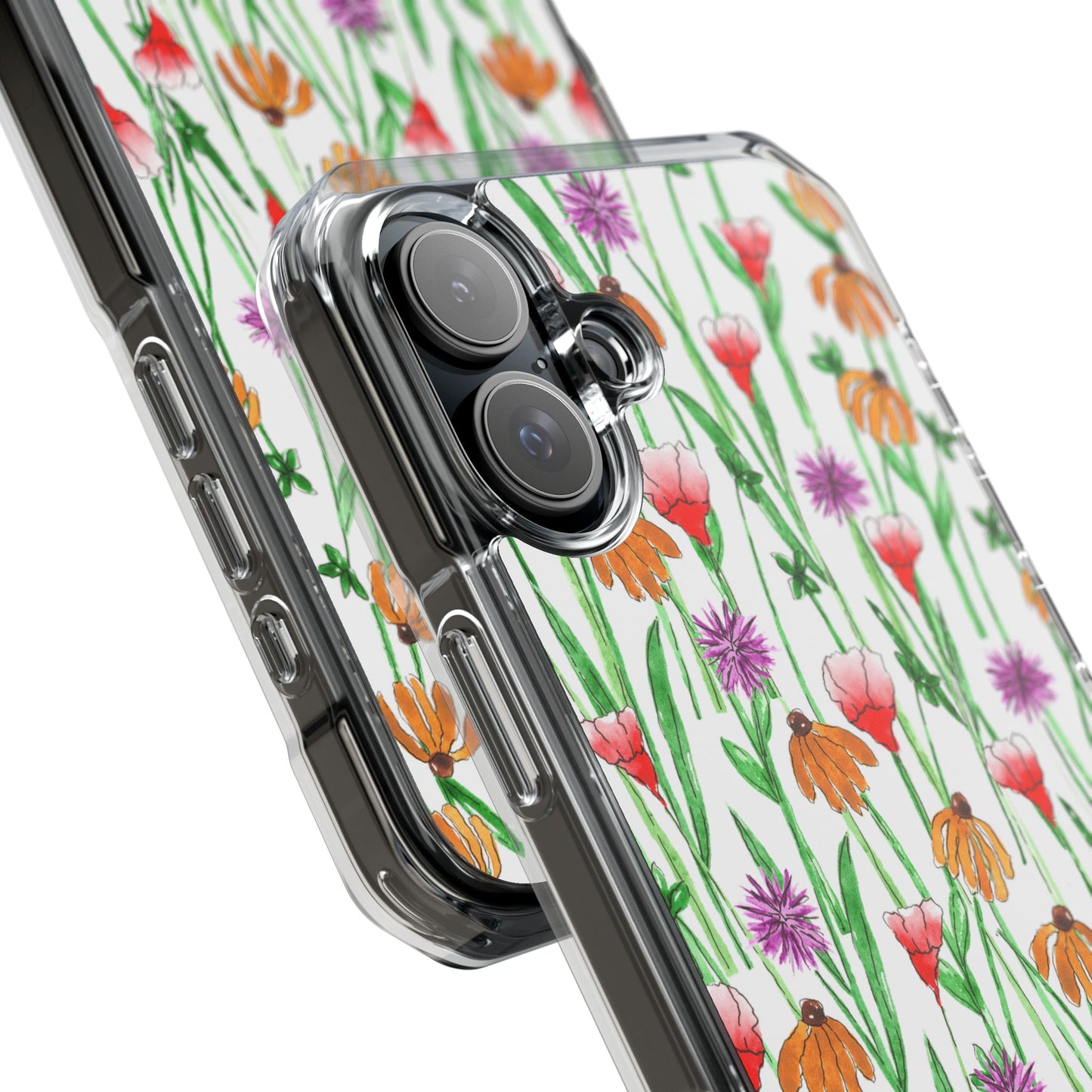 wildflower garden — clear phone case, magsafe® compatible