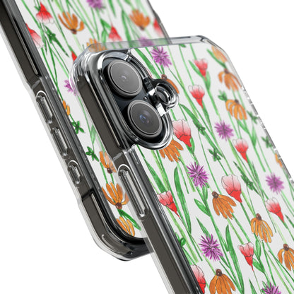 Wildflower Garden — Clear Phone Case, MagSafe® Compatible