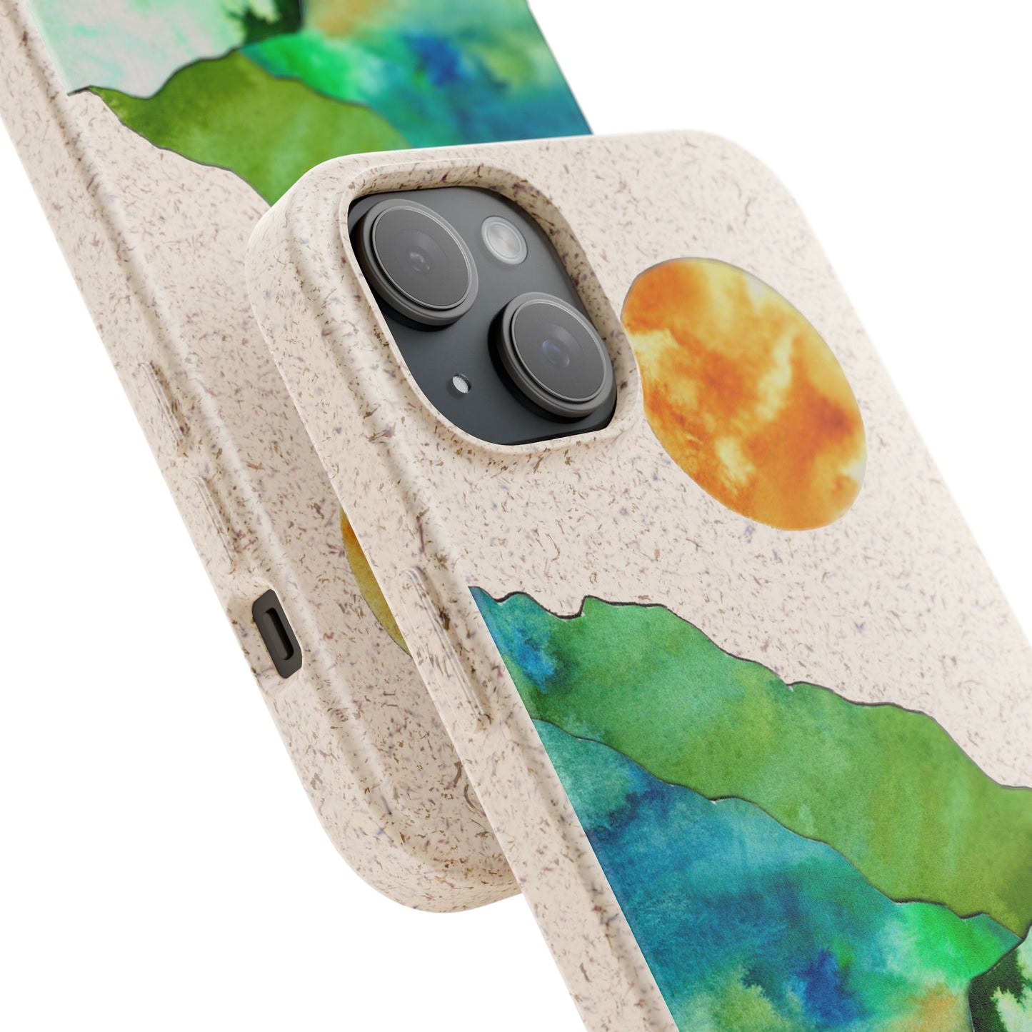 biodegradable & magsafe® phone case — mountain sunset