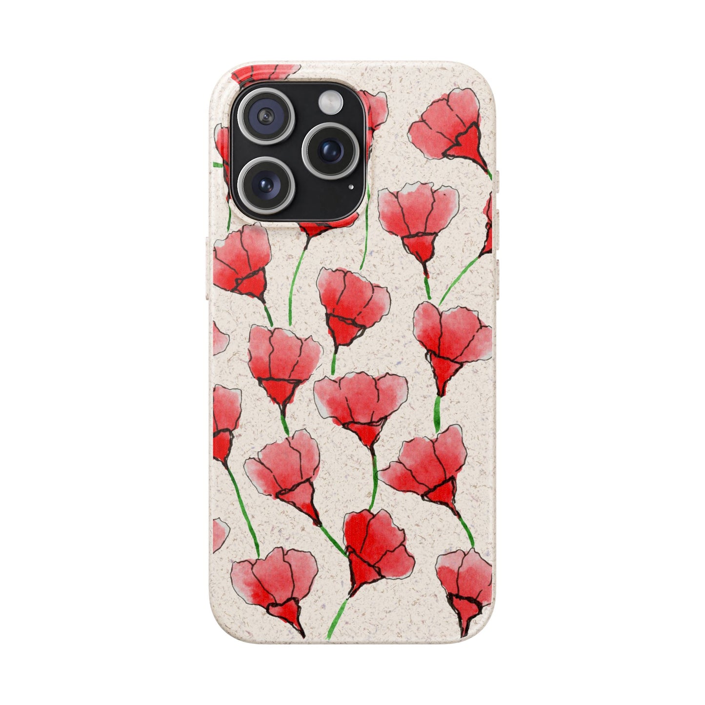 biodegradable & magsafe® phone case — poppy