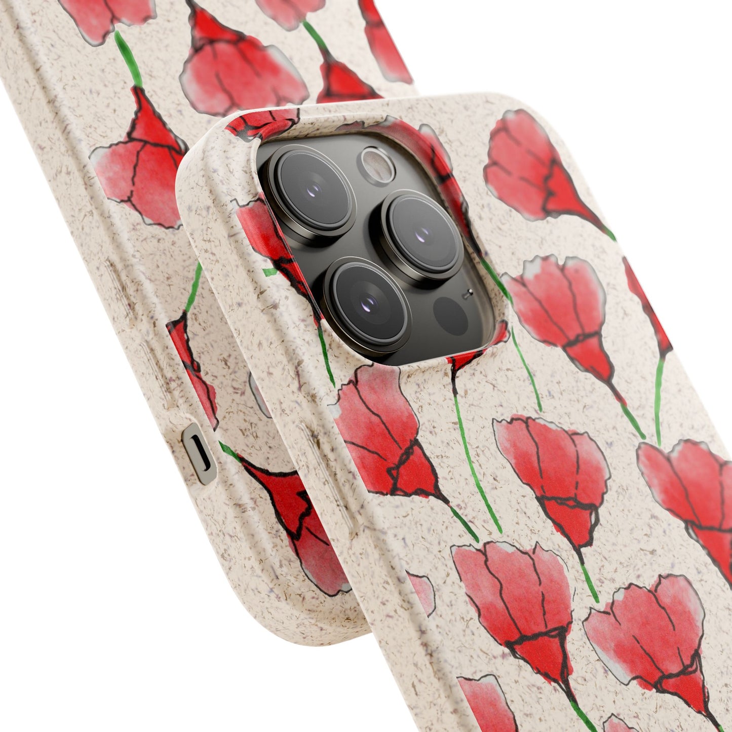 biodegradable & magsafe® phone case — poppy