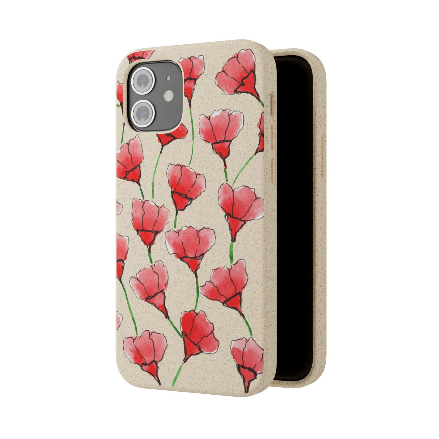 biodegradable & magsafe® phone case — poppy