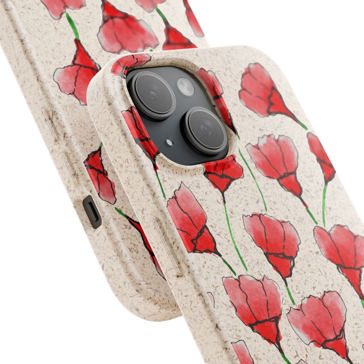 biodegradable & magsafe® phone case — poppy