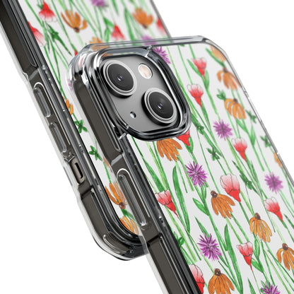 Wildflower Garden — Clear Phone Case, MagSafe® Compatible