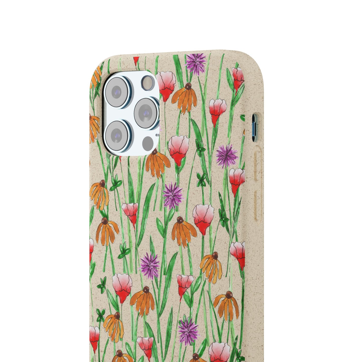 wildflower garden — biodegradable phone case