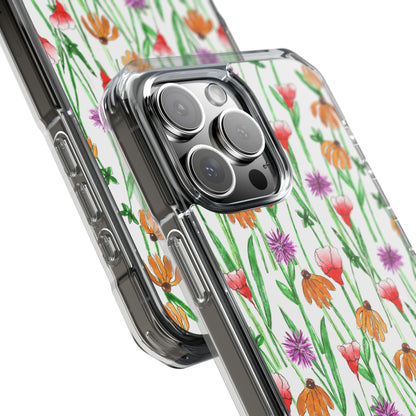 Wildflower Garden — Clear Phone Case, MagSafe® Compatible