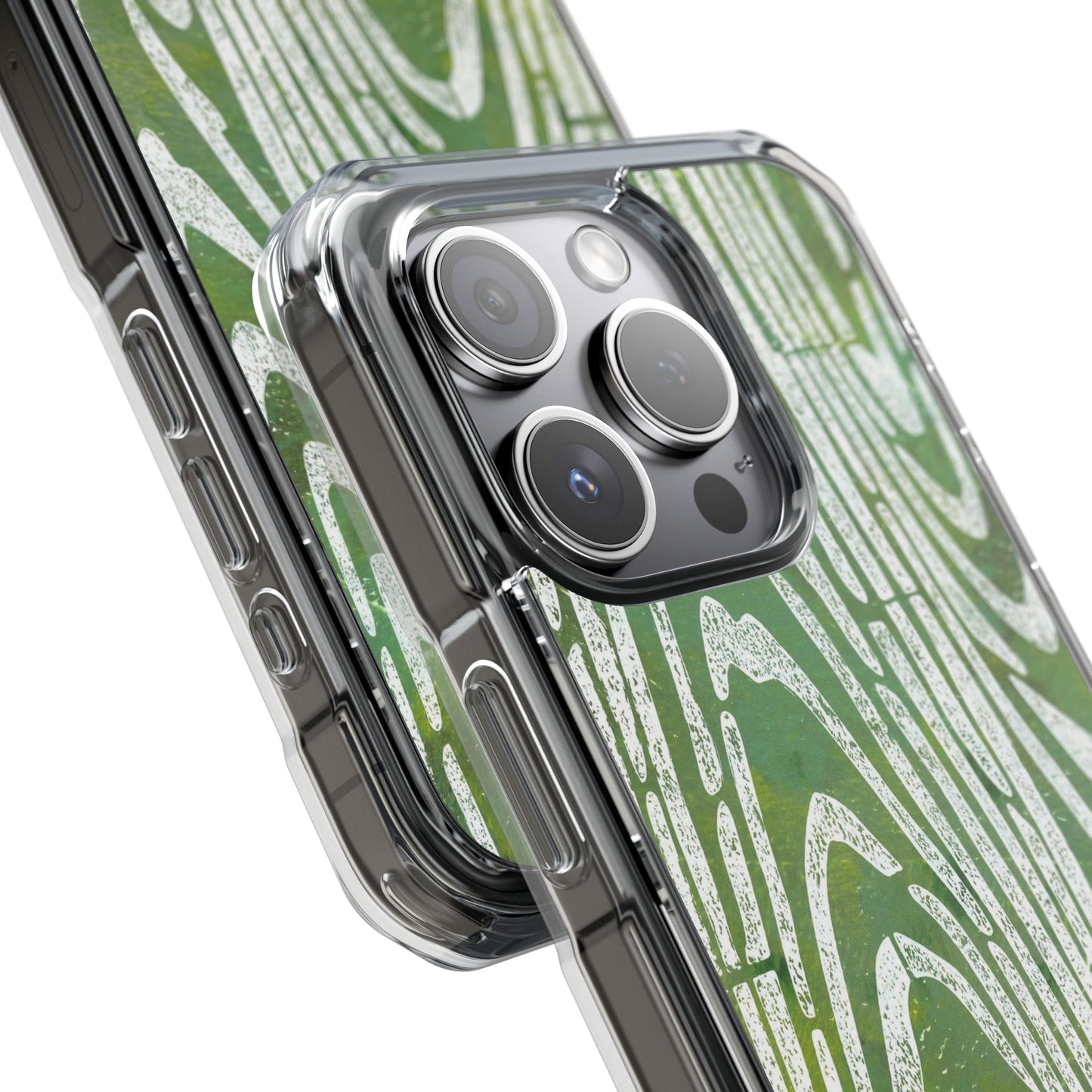 wood grain — clear phone case, magsafe® compatible