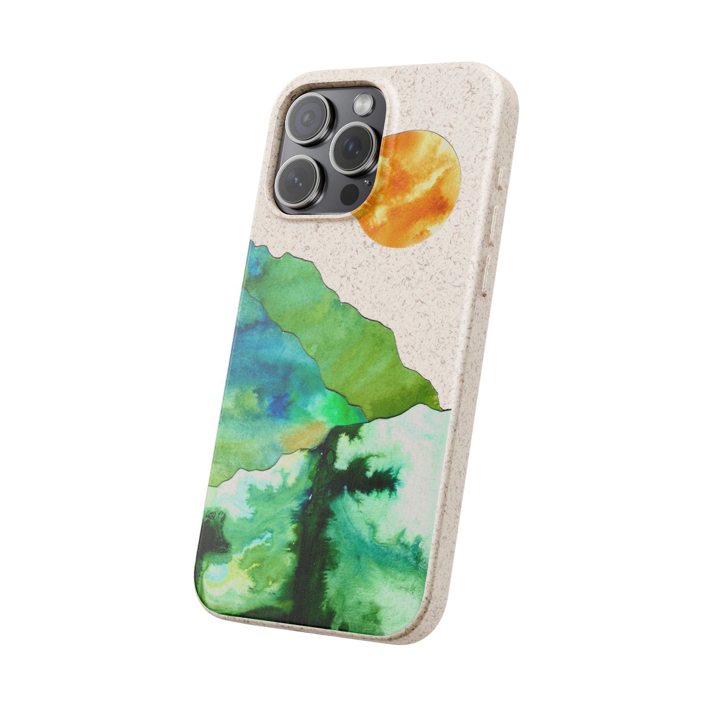 biodegradable & magsafe® phone case — mountain sunset