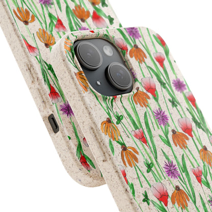 Wildflower Garden — Biodegradable Phone Case