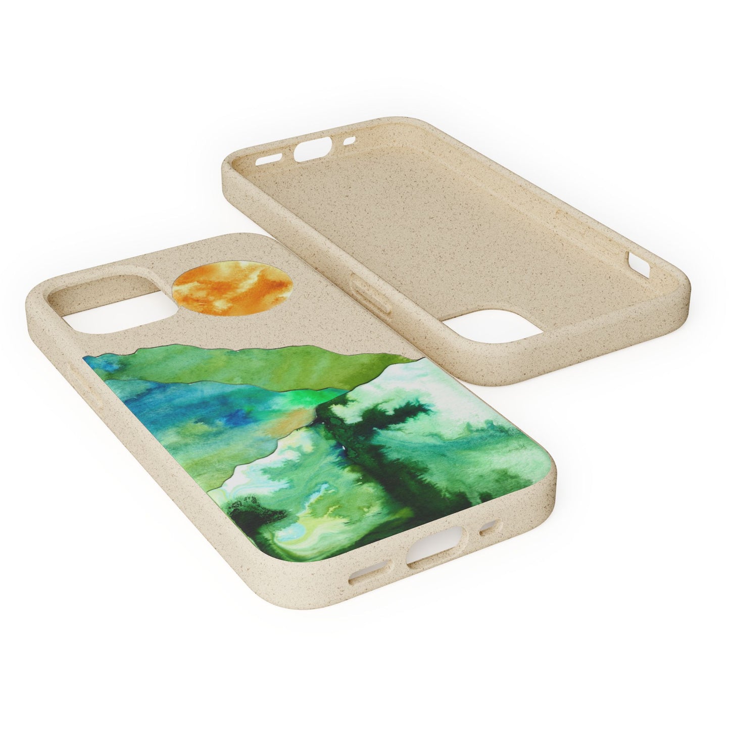 biodegradable & magsafe® phone case — mountain sunset