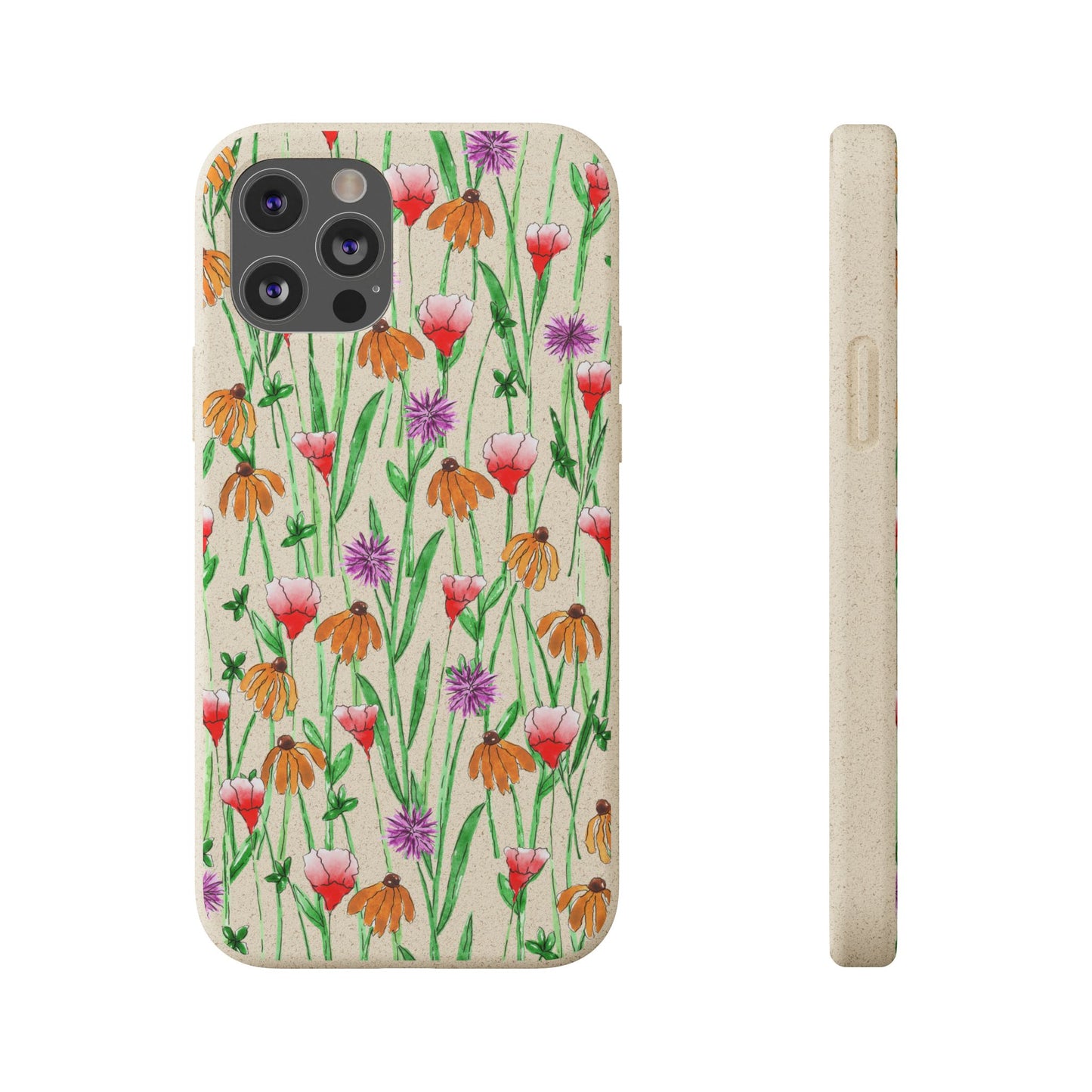 wildflower garden — biodegradable phone case