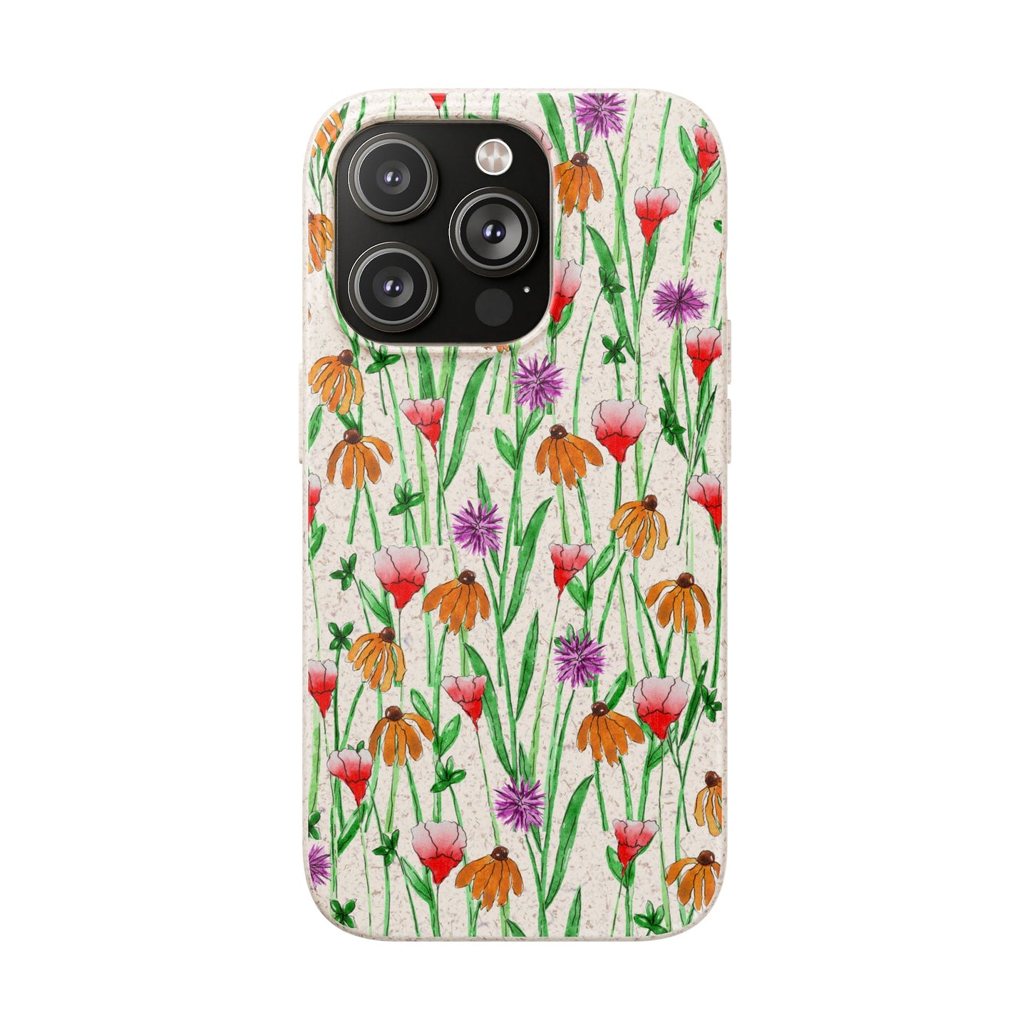 wildflower garden — biodegradable phone case