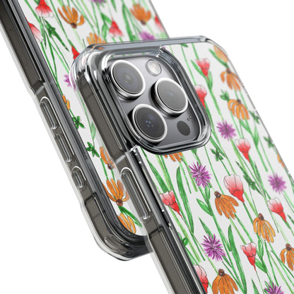 Wildflower Garden — Clear Phone Case, MagSafe® Compatible