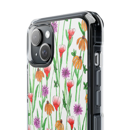 Wildflower Garden — Clear Phone Case, MagSafe® Compatible