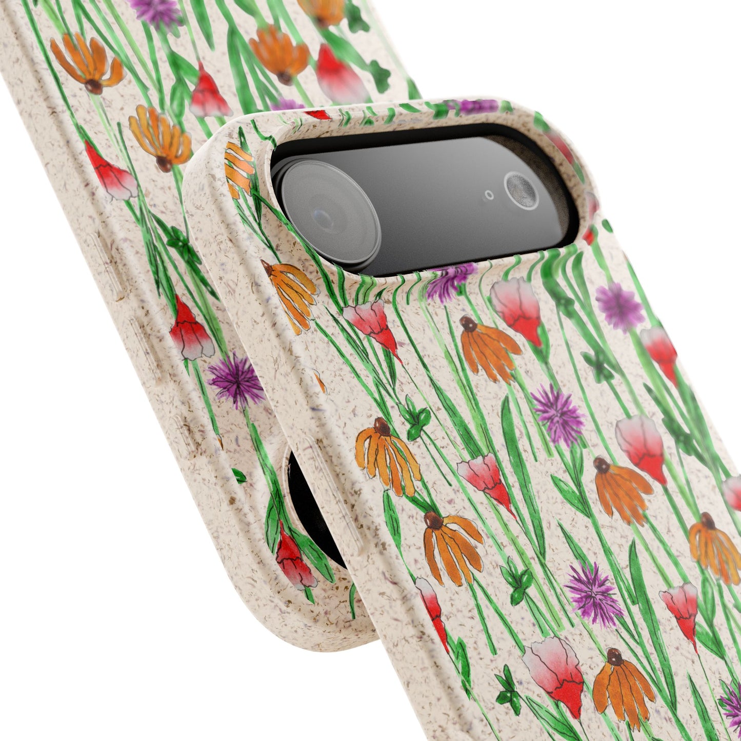 wildflower garden — biodegradable phone case