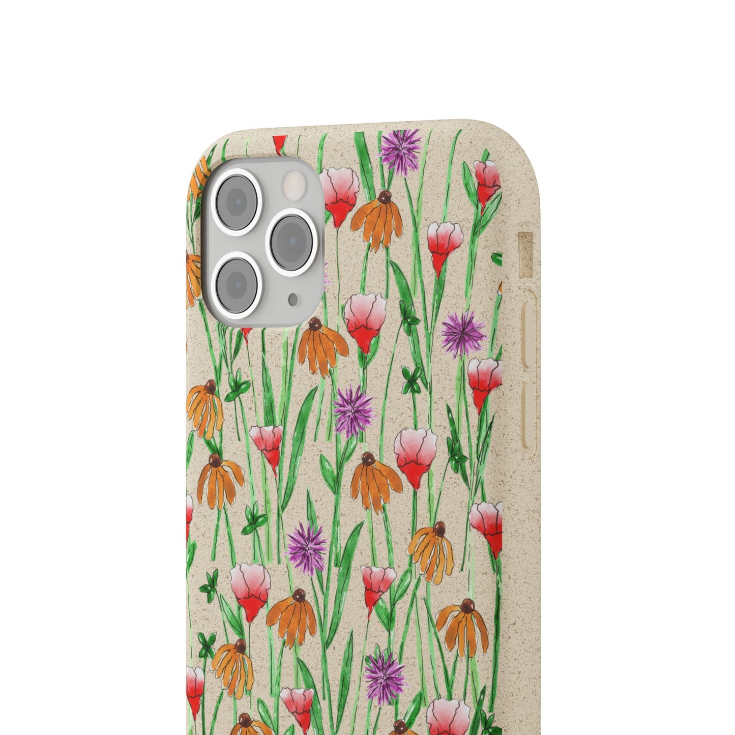wildflower garden — biodegradable phone case