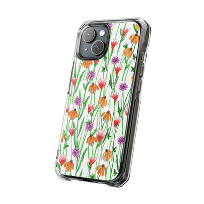 Wildflower Garden — Clear Phone Case, MagSafe® Compatible