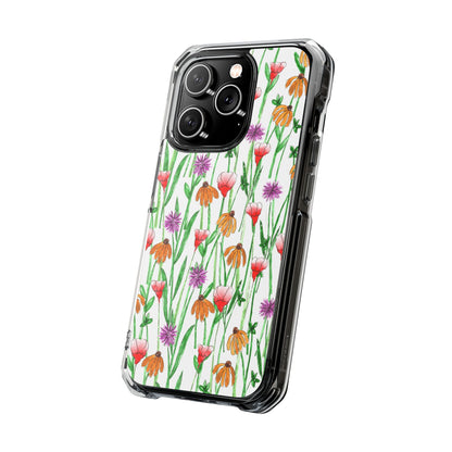 Wildflower Garden — Clear Phone Case, MagSafe® Compatible