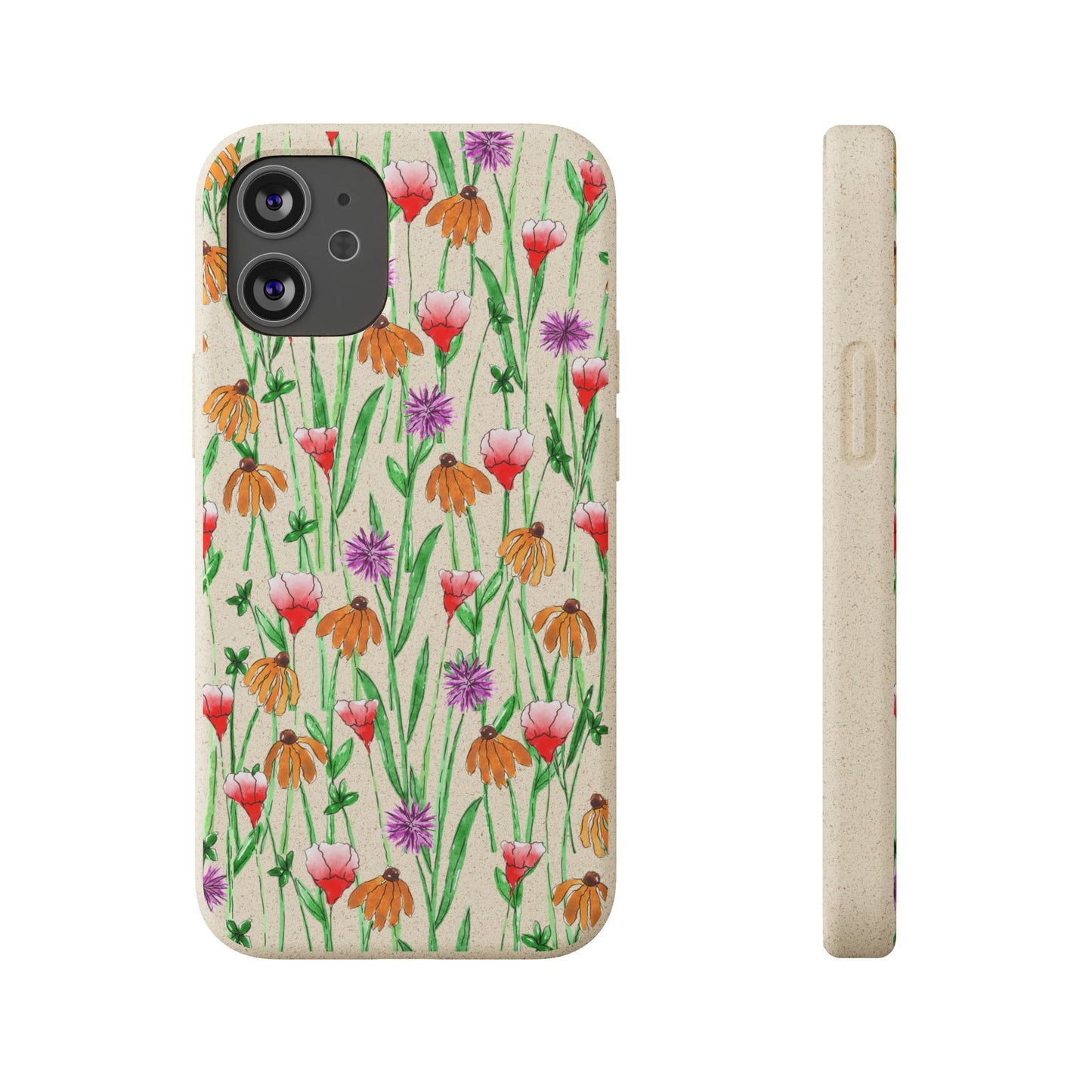 wildflower garden — biodegradable phone case