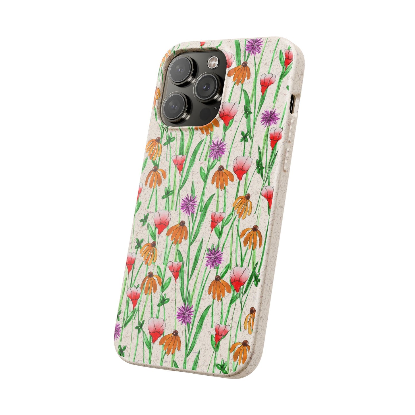 wildflower garden — biodegradable phone case