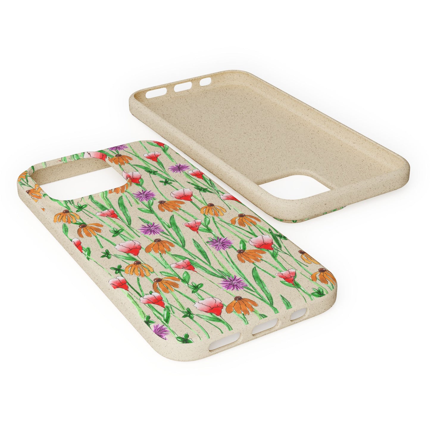 wildflower garden — biodegradable phone case