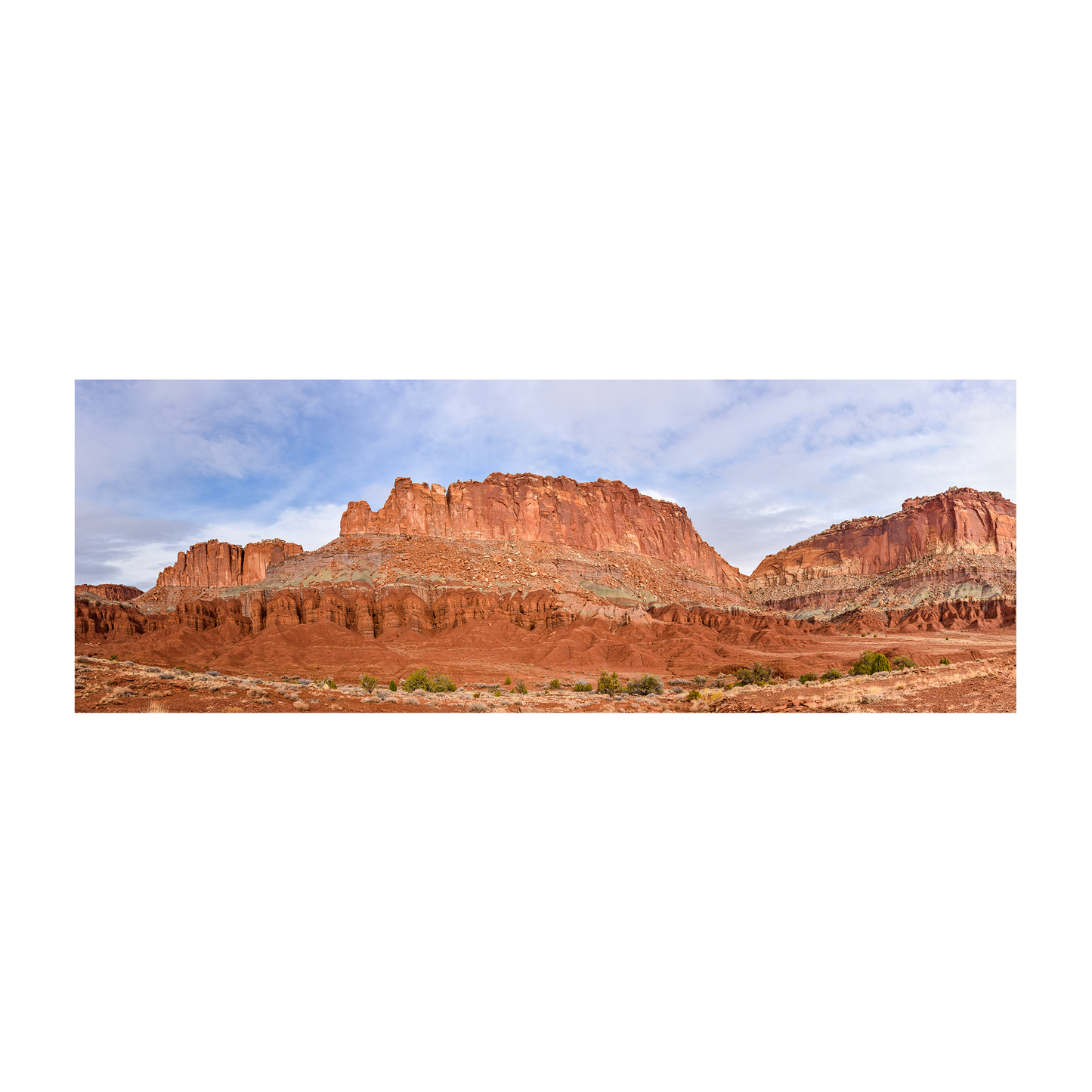 fluted wall panorama archival print