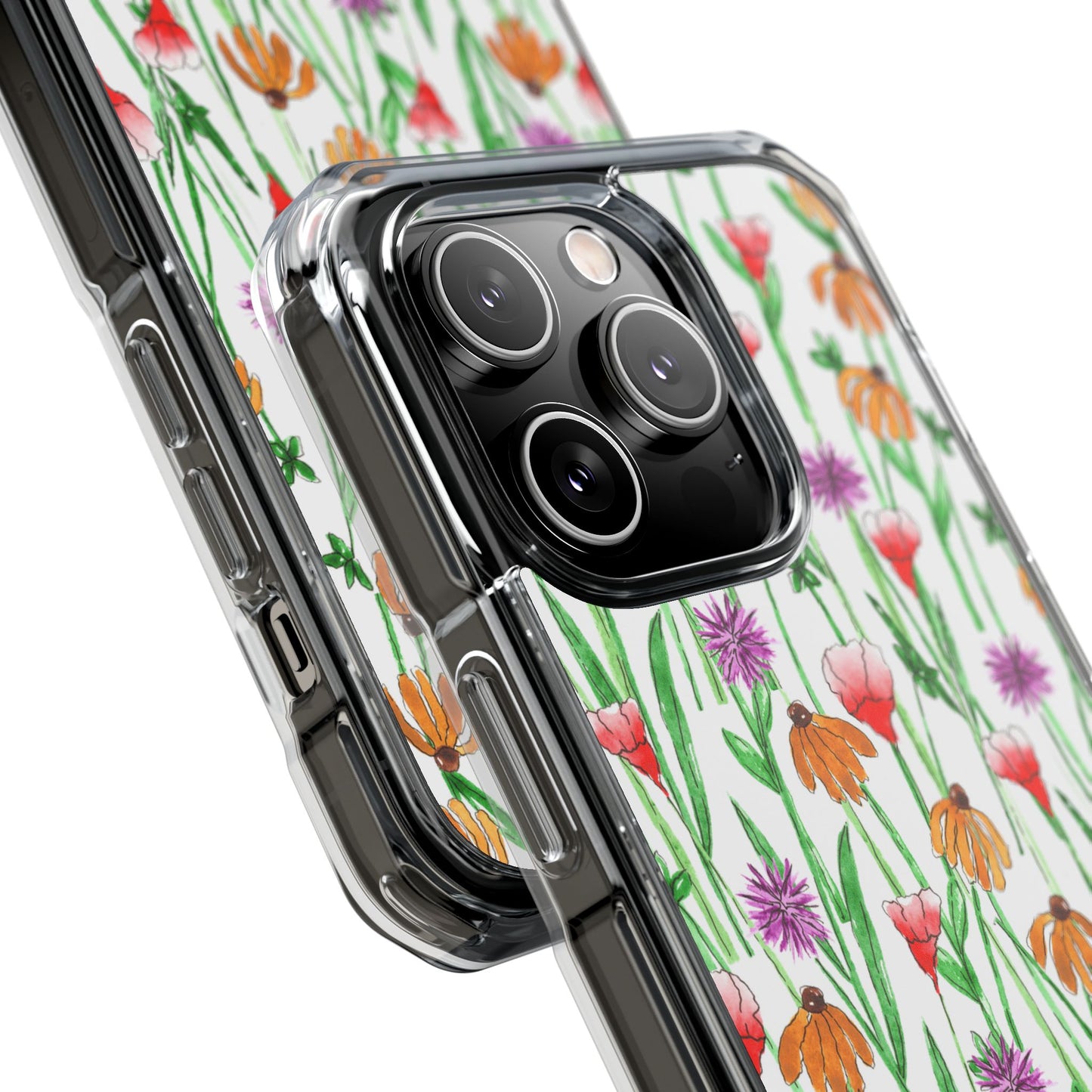 wildflower garden — clear phone case, magsafe® compatible