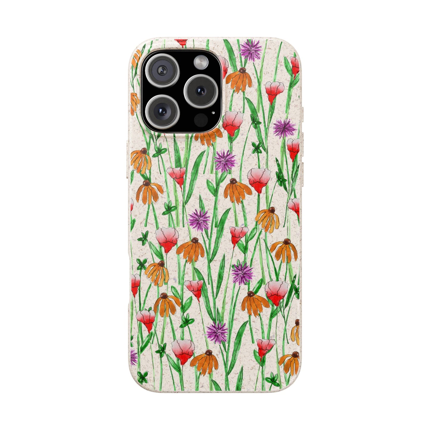 wildflower garden — biodegradable phone case