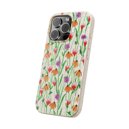 Wildflower Garden — Biodegradable Phone Case