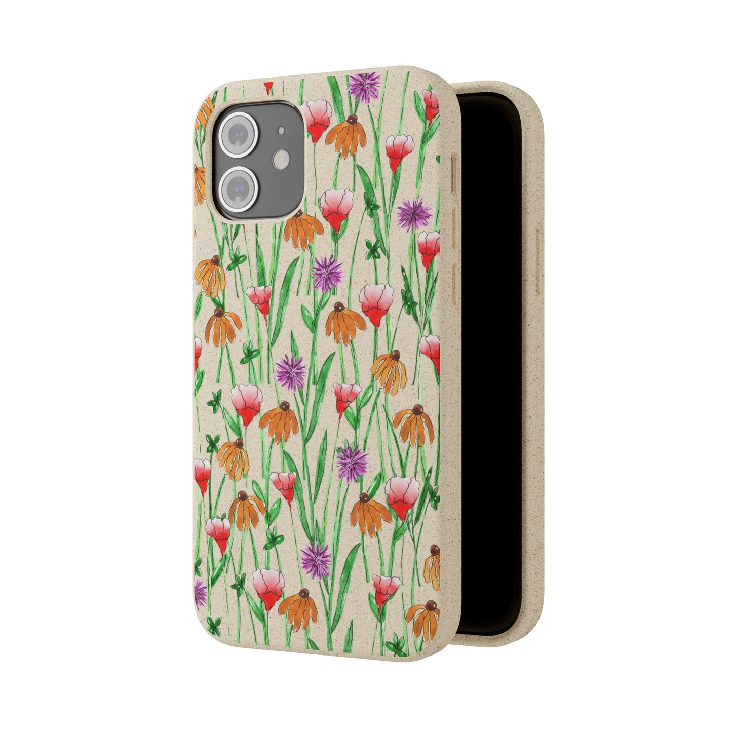 wildflower garden — biodegradable phone case