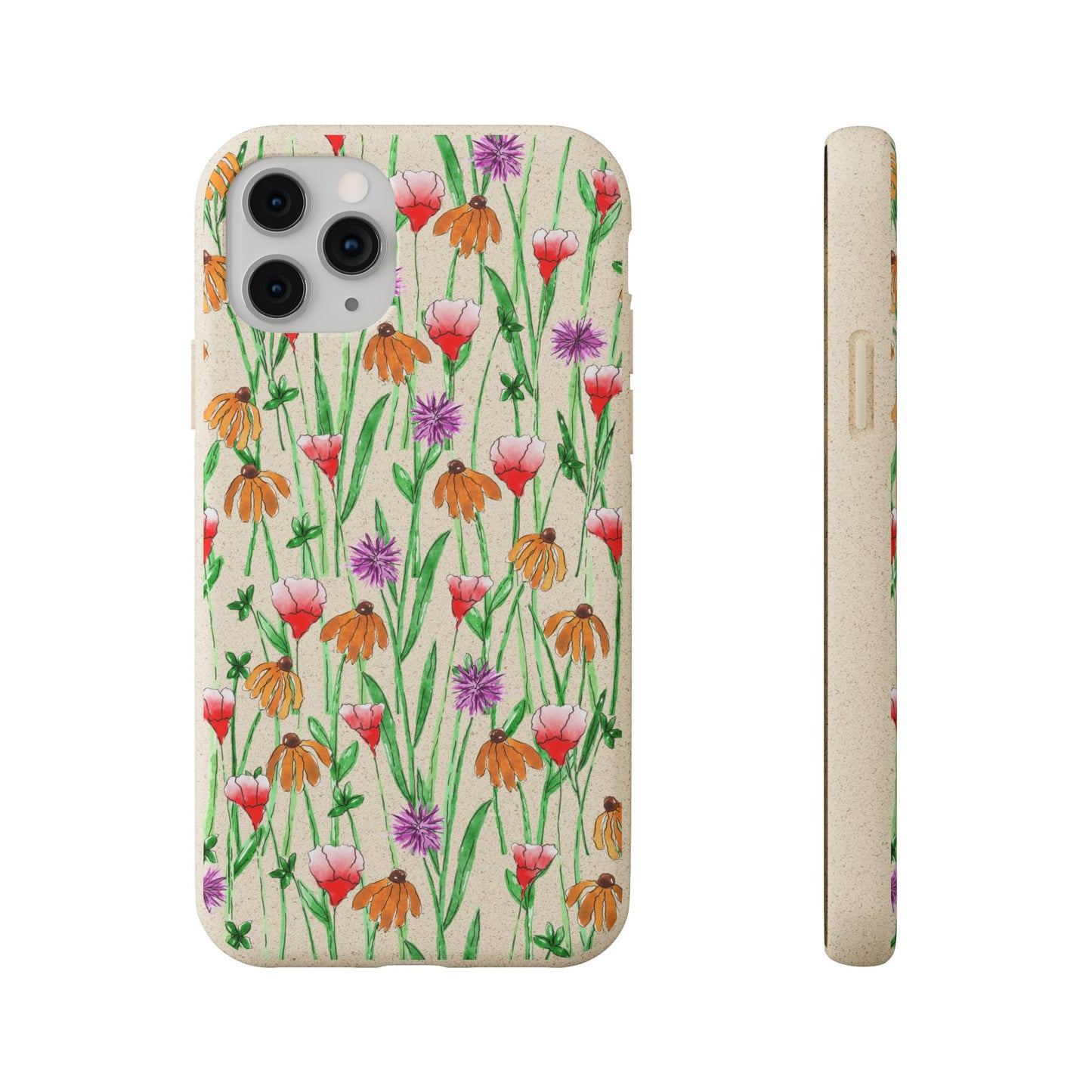 wildflower garden — biodegradable phone case