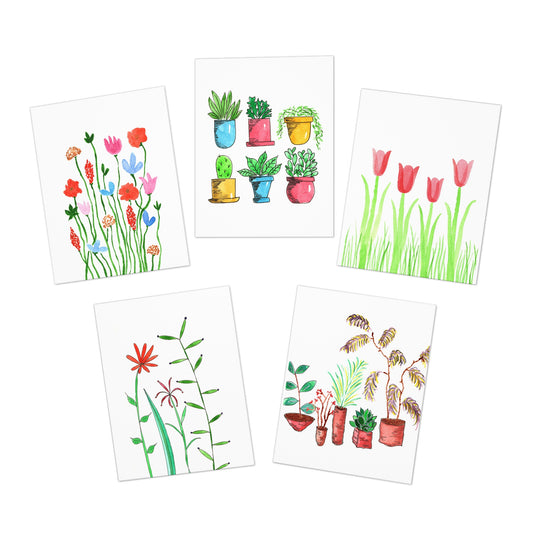 Botanical Greeting Cards — Set of 5